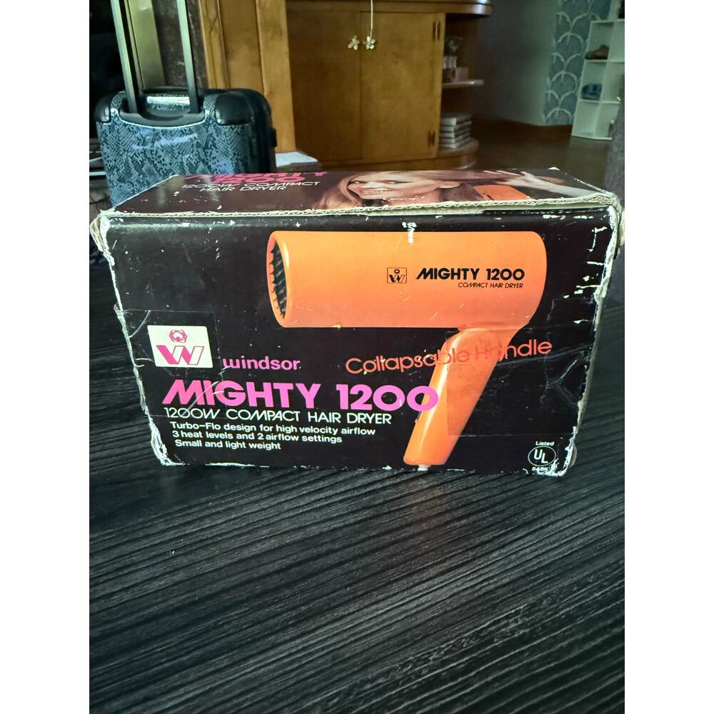 Vintage Mighty 1200 1200W Compact Hair Dryer